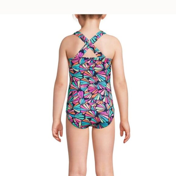 Lands' End swimsuit little girl size 10/12 - Picture 7 of 8